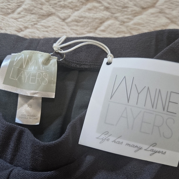 MarlaWynne Wynne Designs Gray Pull-On Work & Weekend Pants, Size XS NWT - Picture 2 of 8